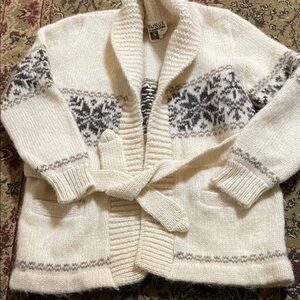 Vintage Runox Scandia Strik Cardigan Belted Unisex Starsky Sweater